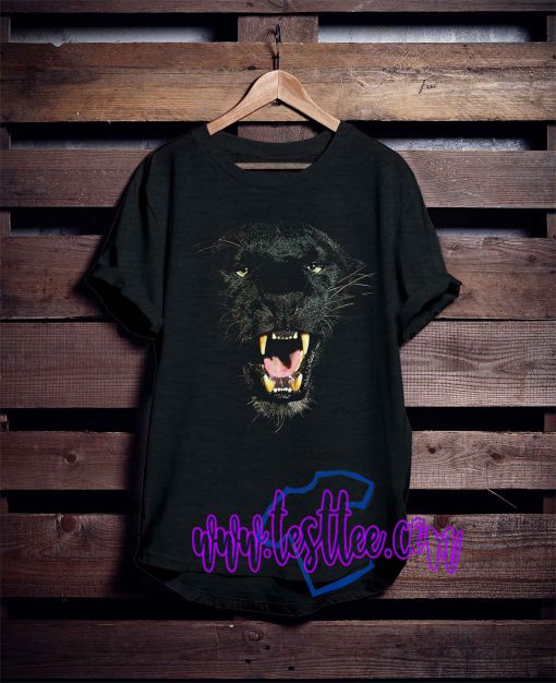 Angry Face Black Panther Tee Shirts