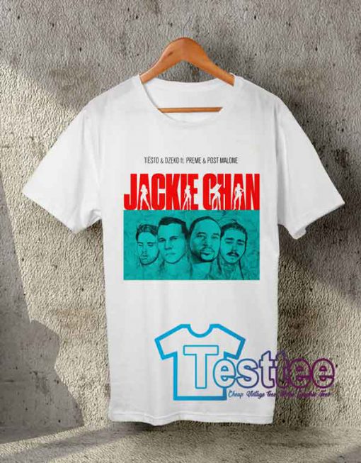 Cheap Vintage Tees Tiesto x Dzeko x Preme x Post Malone Jackie Chan