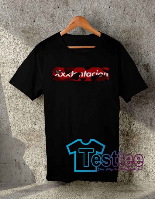 Cheap Vintage XXXTentacion Camo Tees - Hype Tee Shirts - testtee.com