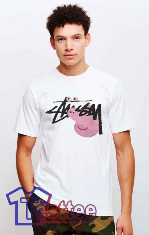Cheap Vintage Tees Peppa Pig X Stussy Collabs Hype outtfits Testtee