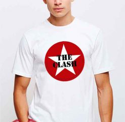 Cheap Vintage The Clash Logo Tees