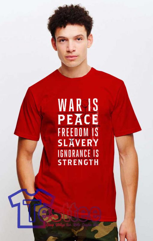 Cheap Vintage George Orwell War Is Peace Tee