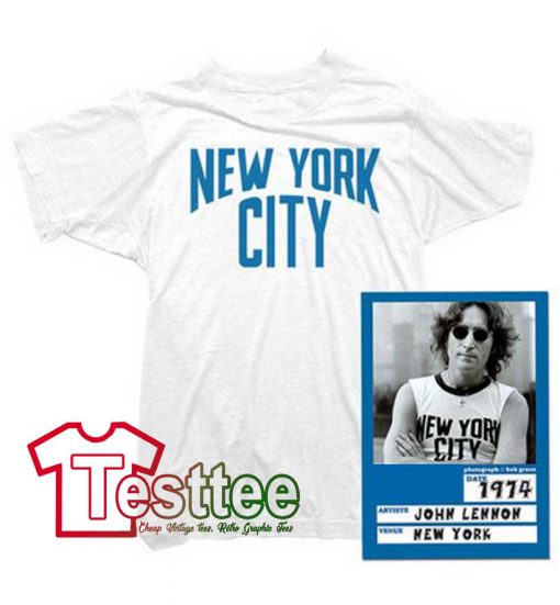 Cheap Vintage John Lennon New York City Tee