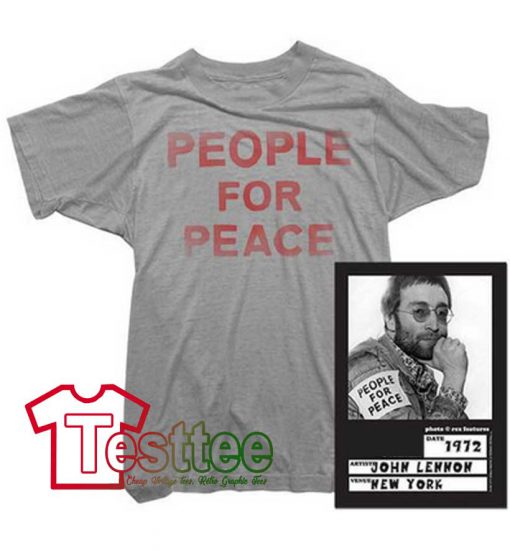 Cheap Vintage John Lennon People For Peace Tee