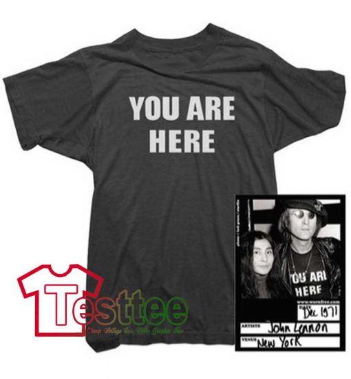 Cheap Vintage John Lennon You Are Here Tee