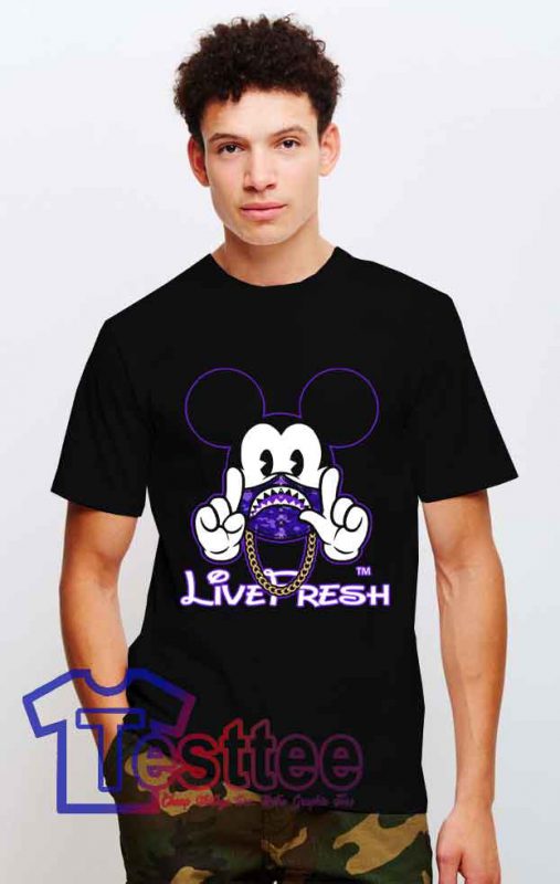 Cheap Vintage Mickey X Bape Live Fresh Tee Hype Tee Shirts Testtee