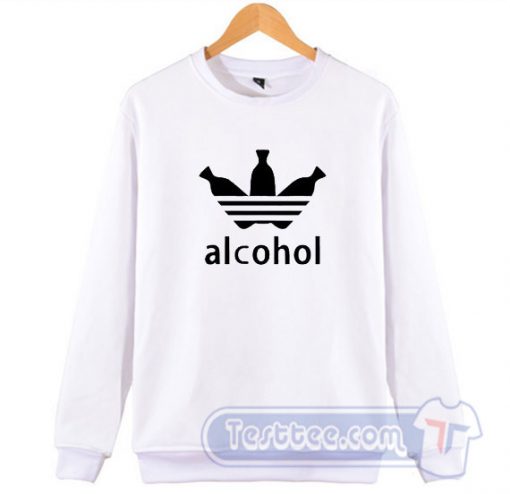 Alcohol Adidas Parody Sweatshirt