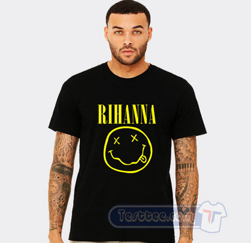 Rihanna Nirvana Logo Tee