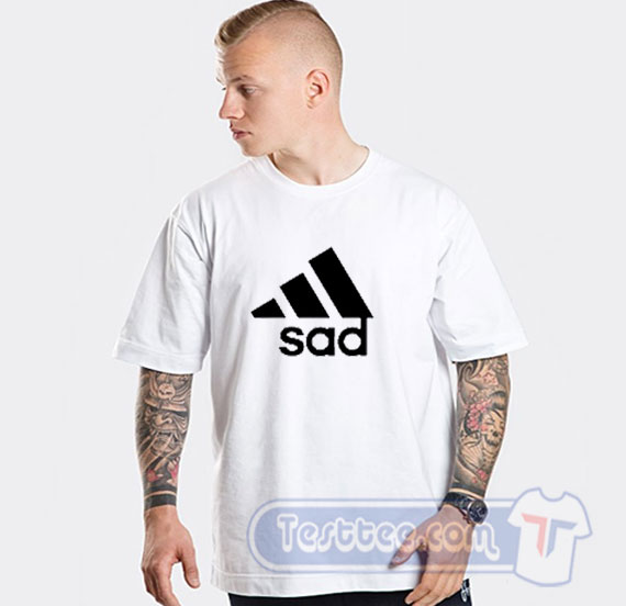 sad adidas shirt