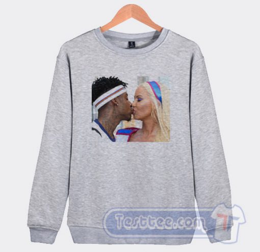 Cheap Amber Rose Kiss 21 Savage Sweatshirt