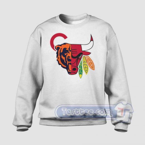 Chicago Sports Team Mashup Graphic Sweatshirt Graphic Shirt Testtee