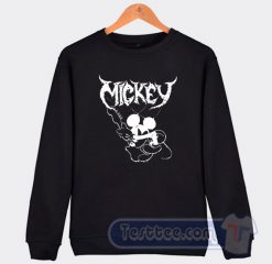 Mickey Mouse Band Rock Metal Sweatshirt