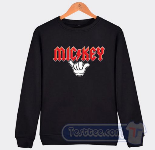 Mickey Mouse ACDC Style Sweatshirt