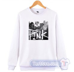 Cheap Pink What About Us Sweatshirt