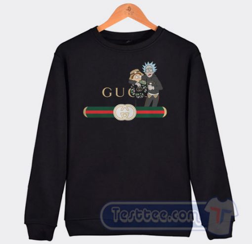 Rick And Morty X Gucci Parody Graphic Sweatshirt