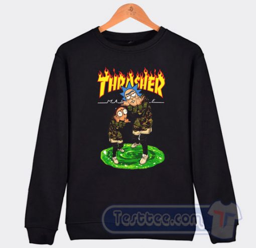 Rick And Morty X Thrasher Graphic Sweatshirt