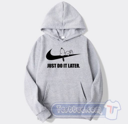 Snoopy Just Do It Later Graphic Hoodie