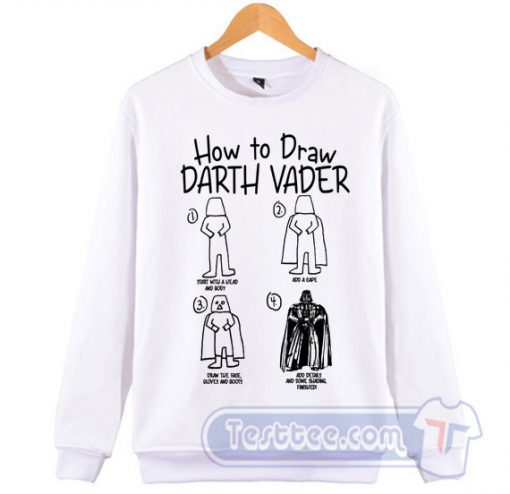 How To Draw Darth Vader Sweatshirt