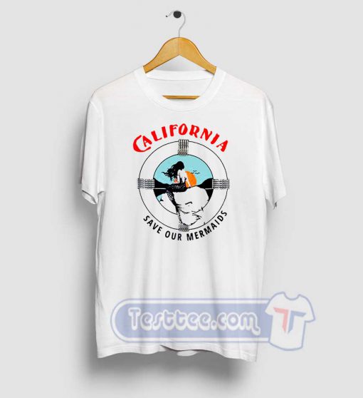 California Save Our Mermaid Graphic Tees