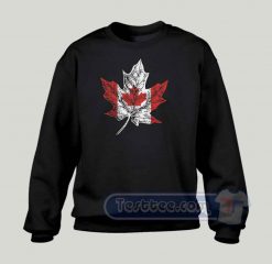 Canadian Maple Leaf Graphic Sweatshirt