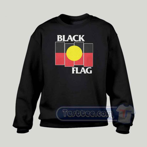 Black Flag Aboriginal X Flag Graphic Sweatshirt