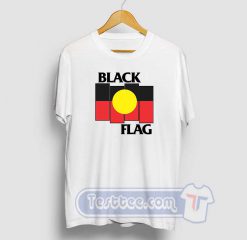 Black Flag Aboriginal X Flag Graphic Tees