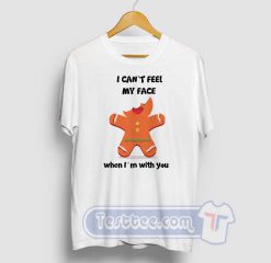I Can't Feel My Face Christmas Graphic Tees