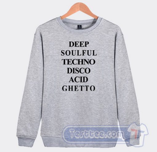 Deep Soulful Techno Disco Graphic Sweatshirt