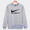 Just Drift It Nike Parody Graphic Sweatshirt
