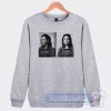 Angelina Jolie Mugshot Graphic Sweatshirt