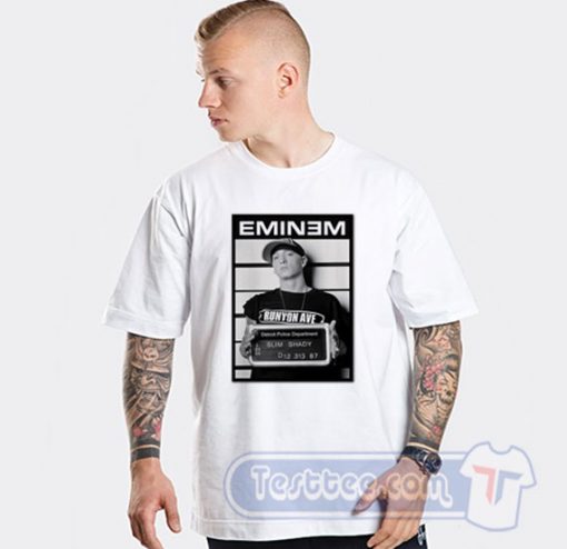 Eminem Mugshot Graphic Tees