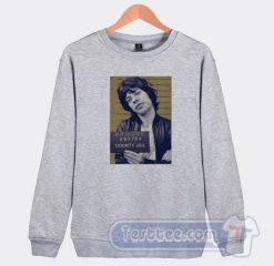 Mick Jagger Mugshot Graphic Sweatshirt