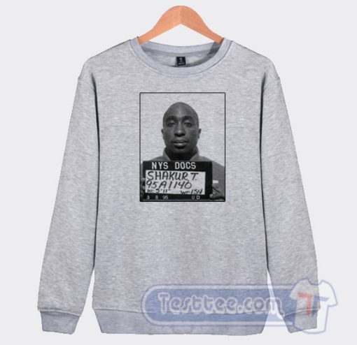 Tupac Shakur Mugshot Graphic Sweatshirt