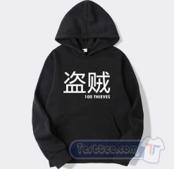 100 Thieves Merch Japanese Graphic Hoodie