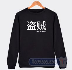 100 Thieves Merch Japanese Graphic Sweatshirt