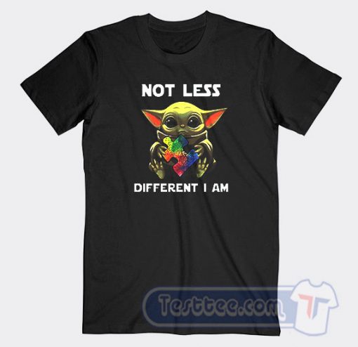 Baby Yoda Autism Awareness Not Less Different Graphic Tees