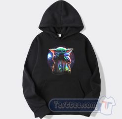 Baby Yoda Galaxy Want Soup Graphic Hoodie