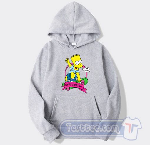 Bart Simpson Skateboard Graphic Hoodie
