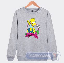 Bart Simpson Skateboard Graphic Sweatshirt