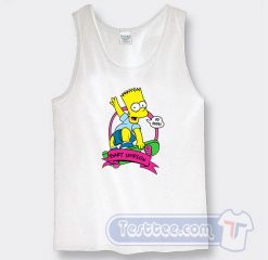 Bart Simpson Skateboard Graphic Tank Top