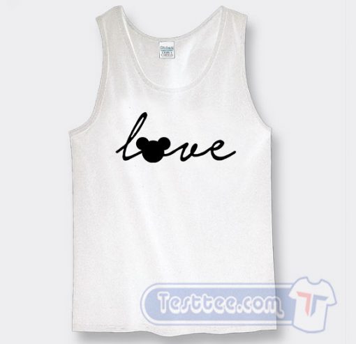 Love Mickey Mouse Graphic Tank Top