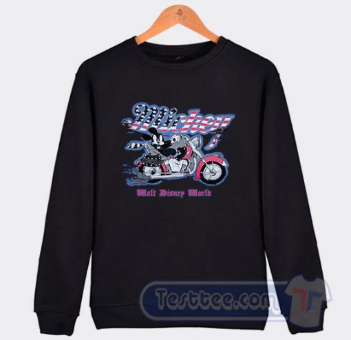Mickey Mouse Motorcycle Graphic Sweatshirt