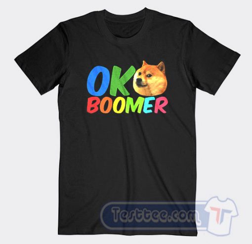 Ok Boomer Shiba Inu Dog Graphic Tees