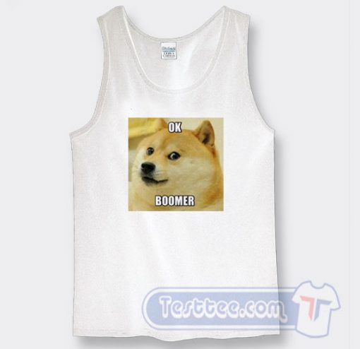 Ok Boomer Shiba Inu Graphic Tank Top