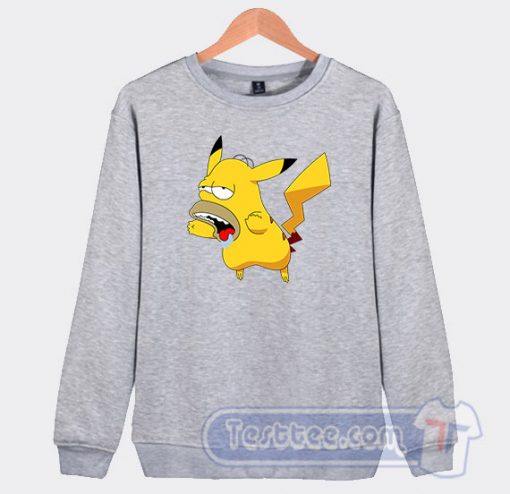 Pikachu Homer Simpson Simpson Sweatshirt
