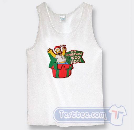 Simpson It's Christmas Wo Ho Graphic Tank Top