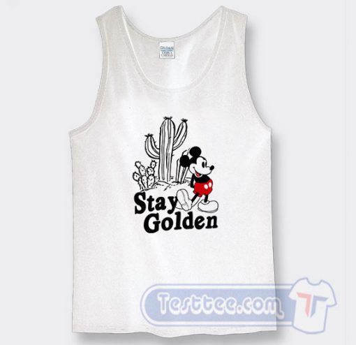 Stay Golden Mickey Mouse Graphic Tank Top