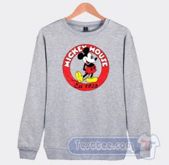 Vintage Mickey Mouse Est 1928 Graphic Sweatshirt
