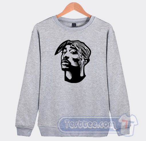Cheap Tupac Sakur Face Sweatshirt