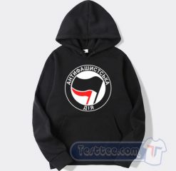 Antifa Antifascist Logo Ukraine Hoodie